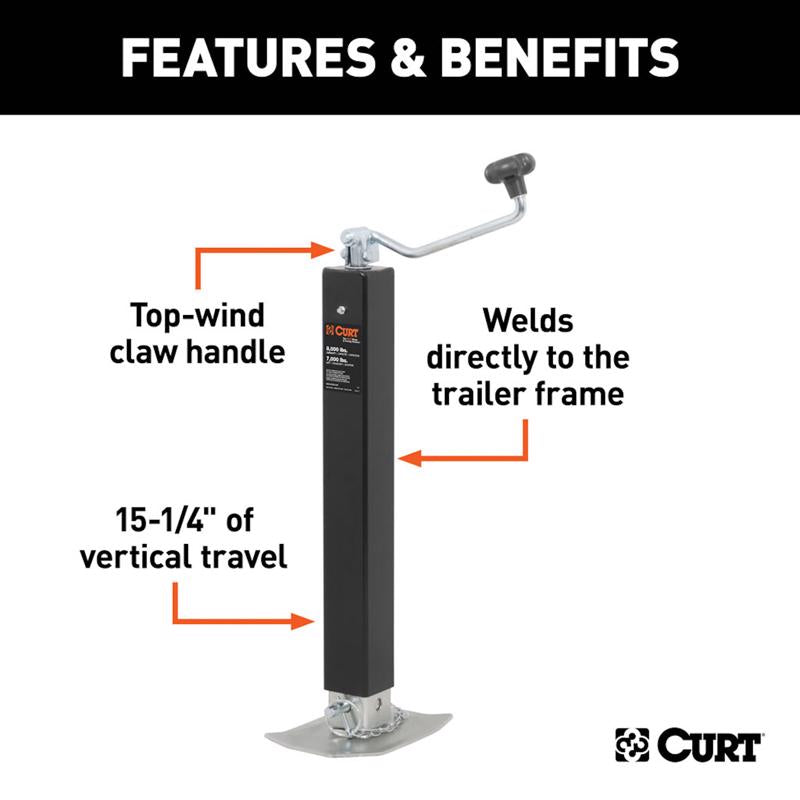 CURT 8000 lb For Trailer Jack