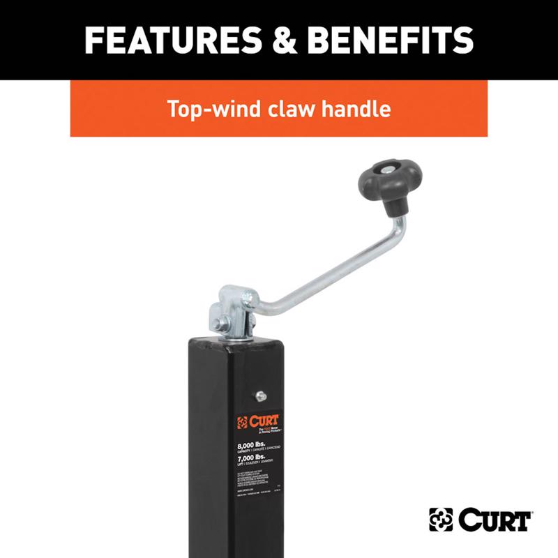 CURT 8000 lb For Trailer Jack
