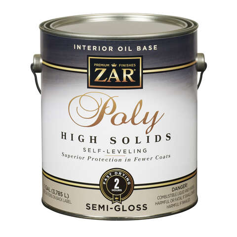 ZAR Semi-Gloss Clear Oil-Based Polyurethane 1 gal, Pack of 2