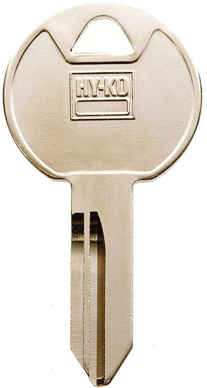 Hy-Ko 11010TM14 Key Blank, Brass, Nickel, For: Trimark Cabinet, House Locks and Padlocks, TM14 Key Number, Pack of 10