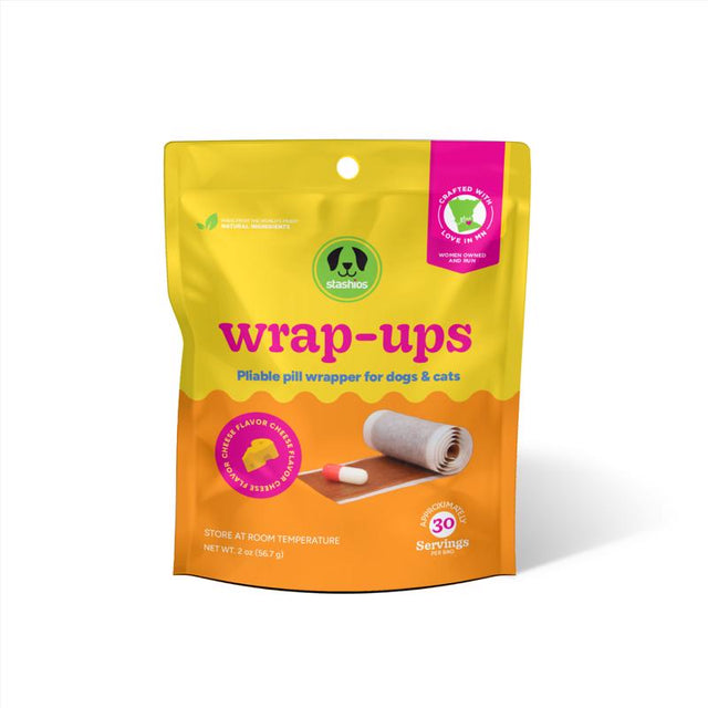 Stashios Wrap-Ups Cheese Grain Free Pill Pockets For Dogs 2 oz 1 pk