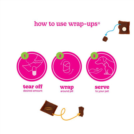 Stashios Wrap-Ups Bacon Cheeseburger Grain Free Pill Pockets For Dogs 2 oz 12 pk