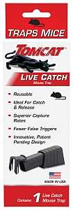Tomcat 0362010 Live Catch Mouse Trap, Reusable, Plastic, 1/PK