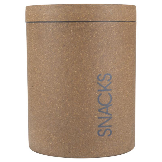 Loopy Products Brown Molded Bamboo 77 oz Treat Canister For All Pets