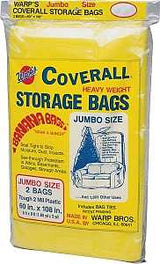 Warp's Banana Bags CB-60 Storage Bag, Jumbo, Plastic, Yellow, 60 in L, 108 in W, 2 mil Thick