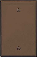 Arrow Hart PJ13B Wallplate, 3-1/2 in L, 1/4 in W, 1 -Gang, Polycarbonate, Brown, High-Gloss, Screw Mounting, Pack of 20