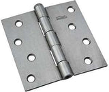 National Hardware N139-998 Broad Hinge, 4 in W Frame Leaf, 0.11 in Thick Frame Leaf, Steel, Steel, Removable, Loose Pin