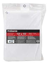 ProSource TW1015 Tarp, 15 ft L, 10 ft W, 10 mil Thick, Plastic, White