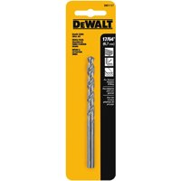 DEWALT DW1117 Jobber Drill Bit, 17/64 in Dia, 4-1/8 in OAL, Parabolic Flute, 17/64 in Dia Shank, Round Shank, Pack of 3