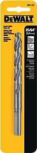 DEWALT DW1125 Jobber Drill Bit, 25/64 in Dia, 5-1/8 in OAL, Parabolic Flute, 25/64 in Dia Shank, Round Shank, Pack of 3