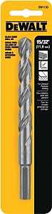 DEWALT DW1130 Jobber Drill Bit, 15/32 in Dia, 5-7/8 in OAL, Parabolic Flute, 15/32 in Dia Shank, Round Shank, Pack of 3