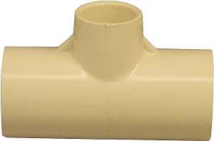 Nibco T00180D Pipe Tee, 3/4 x 1/2 in, CPVC, SCH 40 Schedule