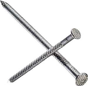 Simpson Strong-Tie S8PTD5 Deck Nail, 8D, 2-1/2 in L, 304 Stainless Steel, Bright, Full Round Head, Annular Ring Shank