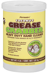 Permatex Grease Grabber 14106 Hand Cleaner, Paste, Yellow, Coconut, 4 lb Tub