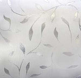 Artscape 01-0128 Window Film, 36 in L, 24 in W, Etched Leaf Pattern, Pack of 4