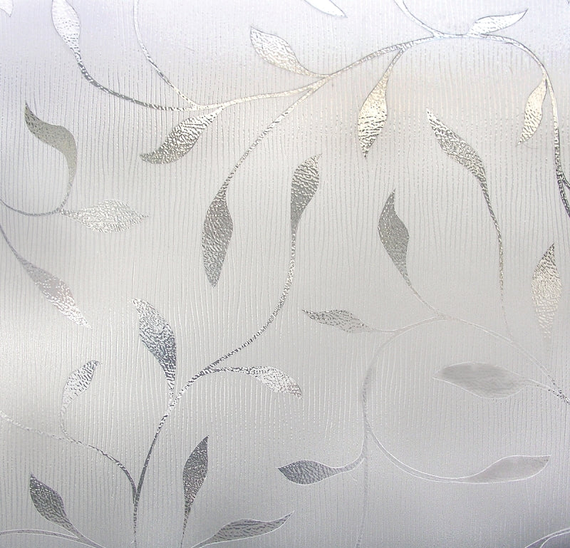 Artscape 01-0128 Window Film, 36 in L, 24 in W, Etched Leaf Pattern, Pack of 4