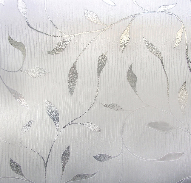 Artscape 01-0128 Window Film, 36 in L, 24 in W, Etched Leaf Pattern, Pack of 4