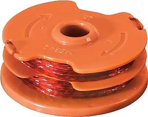 Worx WA0007 Trimmer Spool, 0.065 in Dia, 16 ft L, Synthetic Co-Polymer Nylon Resin, Red