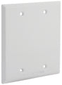 Hubbell 5175-1 Cover, 4-1/2 in L, 4-1/2 in W, Metal, White, Powder-Coated