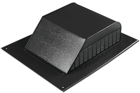 Master Flow SSB960ABLF Louver, 20-1/2 in L, 16 in W, Aluminum, Black, Roof Installation