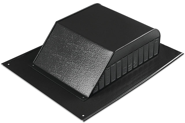 Master Flow SSB960ABLF Louver, 20-1/2 in L, 16 in W, Aluminum, Black, Roof Installation
