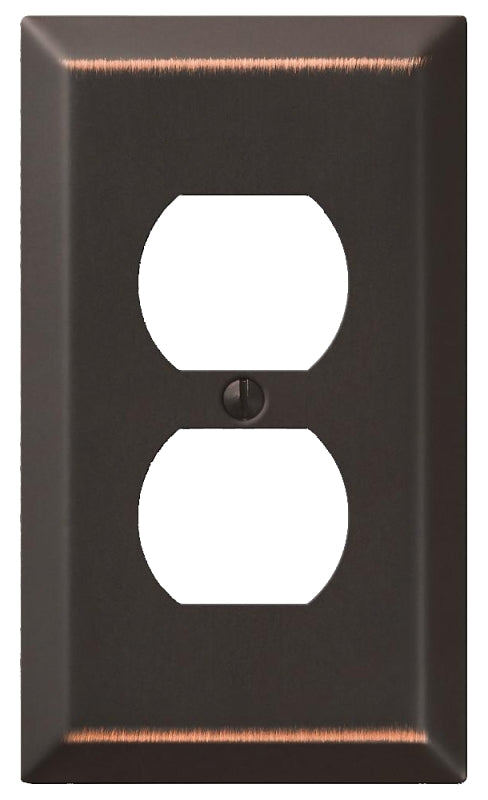 AmerTac 163DDB Wallplate, 1 -Gang, Steel, Aged Bronze, Pack of 6