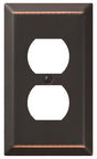 AmerTac 163DDB Wallplate, 1 -Gang, Steel, Aged Bronze, Pack of 6