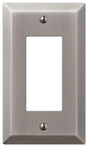 Amerelle Century 163RAN Wallplate, 4-15/16 in L, 2-7/8 in W, 1 -Gang, Steel, Antique Nickel, Pack of 4