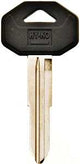 Hy-Ko 12005MIT1 Automotive Key Blank, Brass/Plastic, Nickel, For: Mitsubishi Vehicle Locks, MIT1 Key Number, Pack of 5