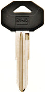 Hy-Ko 12005MIT1 Automotive Key Blank, Brass/Plastic, Nickel, For: Mitsubishi Vehicle Locks, MIT1 Key Number, Pack of 5