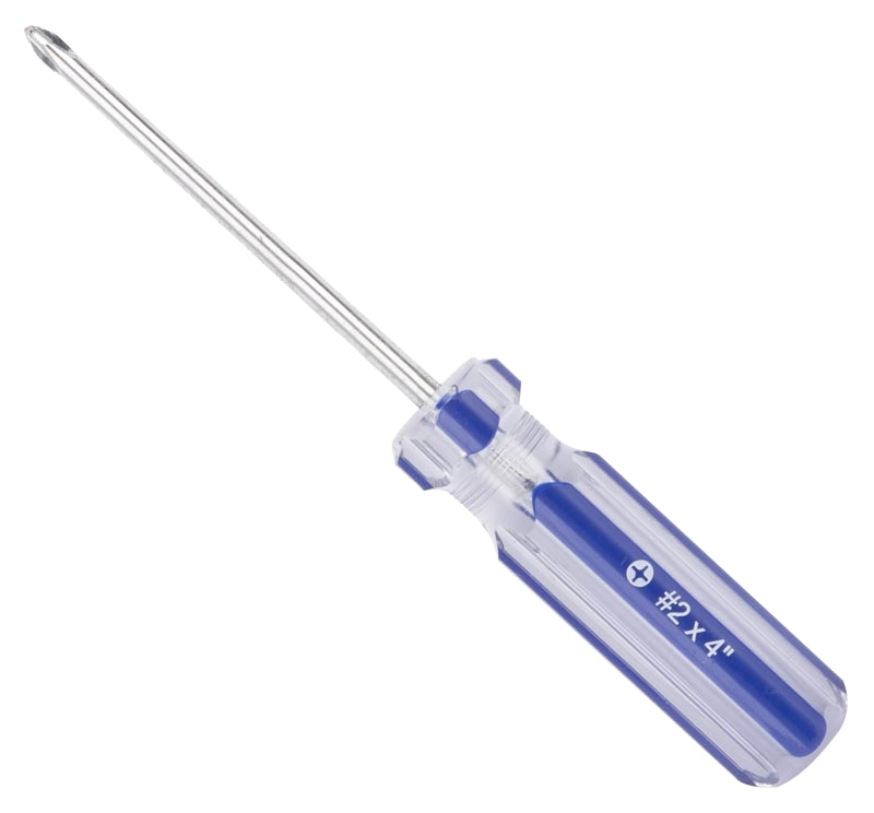 Vulcan SD-01 Screwdriver, 2 Drive, Phillips Drive, 7-1/2 in OAL, 4 in L Shank, Plastic Handle, Pack of 50