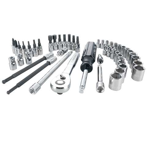 Craftsman 1/4 in. drive Metric and SAE 6 Point Mechanic's Tool Set 48 pc