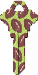 Hy-Ko 16010SC1-09 Key Blank, Brass, Painted, For: Schlage SC1 and Baldwin Keyways, Pack of 10