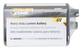 PowerZone 4R25 Heavy-Duty Lantern Battery, 6 V Battery, Zinc, Manganese Dioxide, and Zinc Chloride, Pack of 6