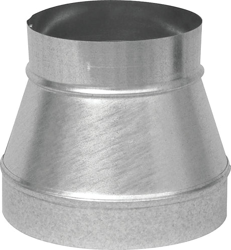 Imperial GV1200 Stove Pipe Reducer, 6 x 5 in, 26 ga Thick Wall, Galvanized