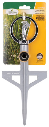 Landscapers Select YP610 Impulse Sprinkler with Metal Spike, Female, Round, Zinc