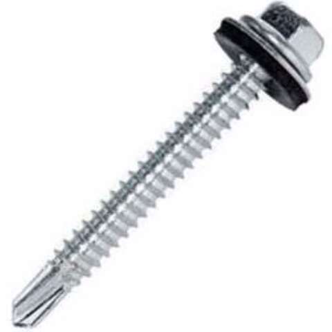 Grip-Rite Pro-Twist No. 14 Sizes X 1-1/2 in. L Hex Hex Head Sheet Metal Screws 1 lb