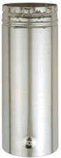 AmeriVent 4E12A Type B Gas Vent Pipe, 4 in OD, 12 in L, Galvanized Steel