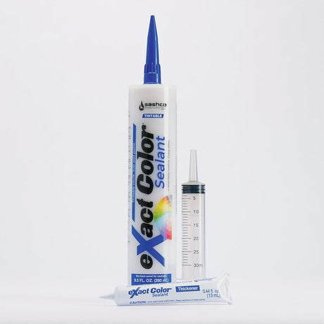 Sashco 12030 Tintable Caulk DIY Kit, White, 4 to 5 days Curing, 40 to 120 deg F, 9.5 oz Cartridge