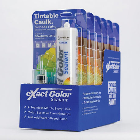 Sashco 12030 Tintable Caulk DIY Kit, White, 4 to 5 days Curing, 40 to 120 deg F, 9.5 oz Cartridge