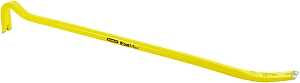 STANLEY 55-104 Wrecking Bar, 36 in L, Beveled/Slotted Tip, 2 in Claw Blade Width 1, 1-3/4 in Claw Blade Width 2 Tip, HCS
