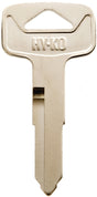 Hy-Ko 11010YH46 Automotive Key Blank, Brass, Nickel, For: Yamaha Motorcycle Locks, YH46 Key Number, Pack of 10
