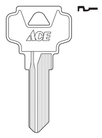 Ace House/Office Key Blank DE6 Single For Dexter Locks, Pack of 10