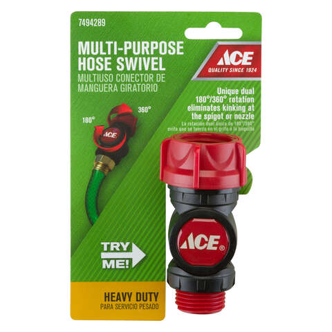 Ace 5/8 in. Plastic Threaded Male/Female Swivel Hose Connector