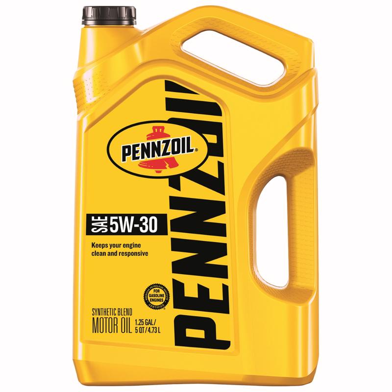 Pennzoil 5W-30 4-Cycle Synthetic Blend Motor Oil 5 qt 1 pk, Pack of 3