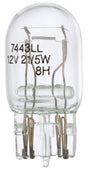 Peak 7443LL-BPP Miniature Automotive Bulb, 13.5 V, Halogen Lamp, Bayonet, Clear