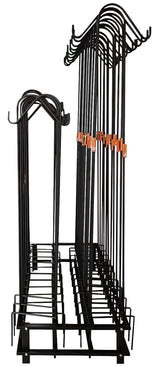 Landscapers Select HDSHD1002 Shepherd's Hook Rack, 47-1/4 in L, 10-1/2 in H, Steel, Black