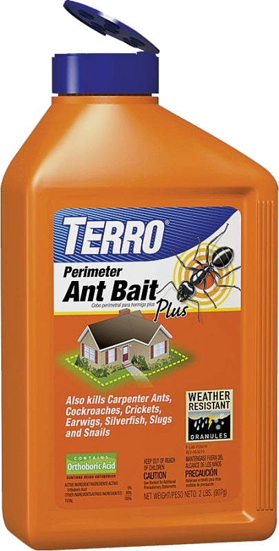 Terro T2600 Ant Bait Plus, Granular, 2 lb, Bottle