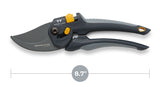 Woodland Tools Co 05-2003-100 Heavy-Duty Pruner, 5/8 in Cutting Capacity, HCS Blade, Bypass Blade, 8.7 in OAL