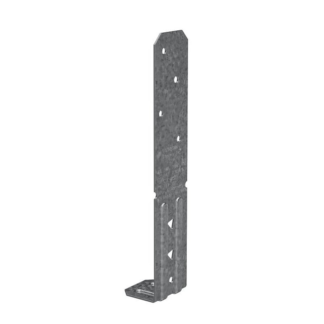 Simpson Strong-Tie SSP Single Stud Plate Connector, 6-11/16 in L, 1-3/8 in W, Steel, Galvanized, Pack of 100